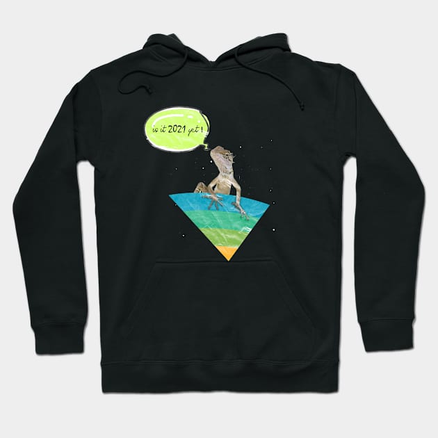 Is It 2021 Yet? Funny Animal Hoodie by Calisi